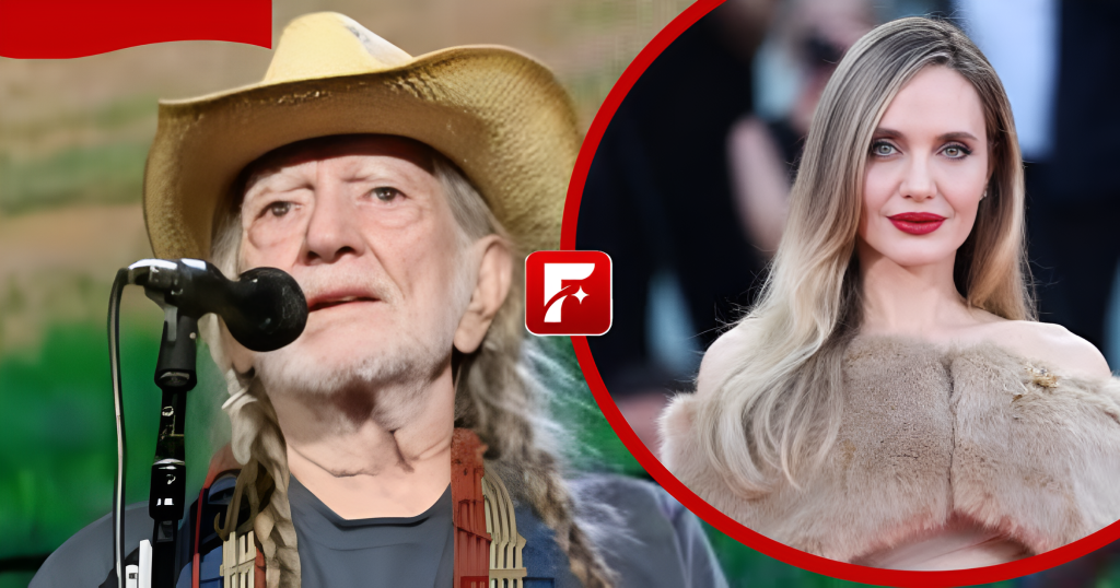 Willie Nelson and Angelina Jolie